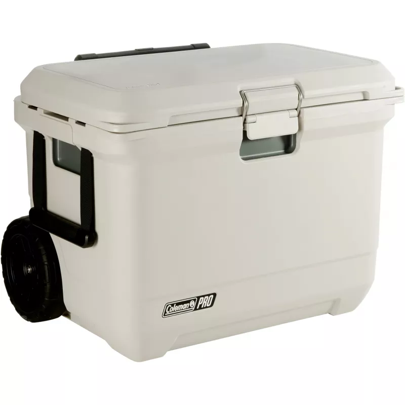 Coleman Pro 55QT Wheeled Cooler Box valkoinen 52L 120h