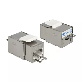 Delock 86404 Keystone-moduuli RJ45 Secure Cat.6 - LSA, valkoinen
