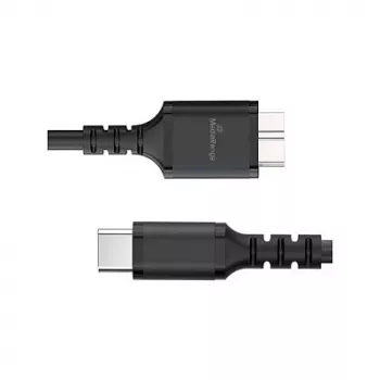 USB-kaapeli MediaRange MRCS257 0,5 m — Micro-USB B - USB-C, USB 3.2 Gen 1 (5 Gbit/s), musta