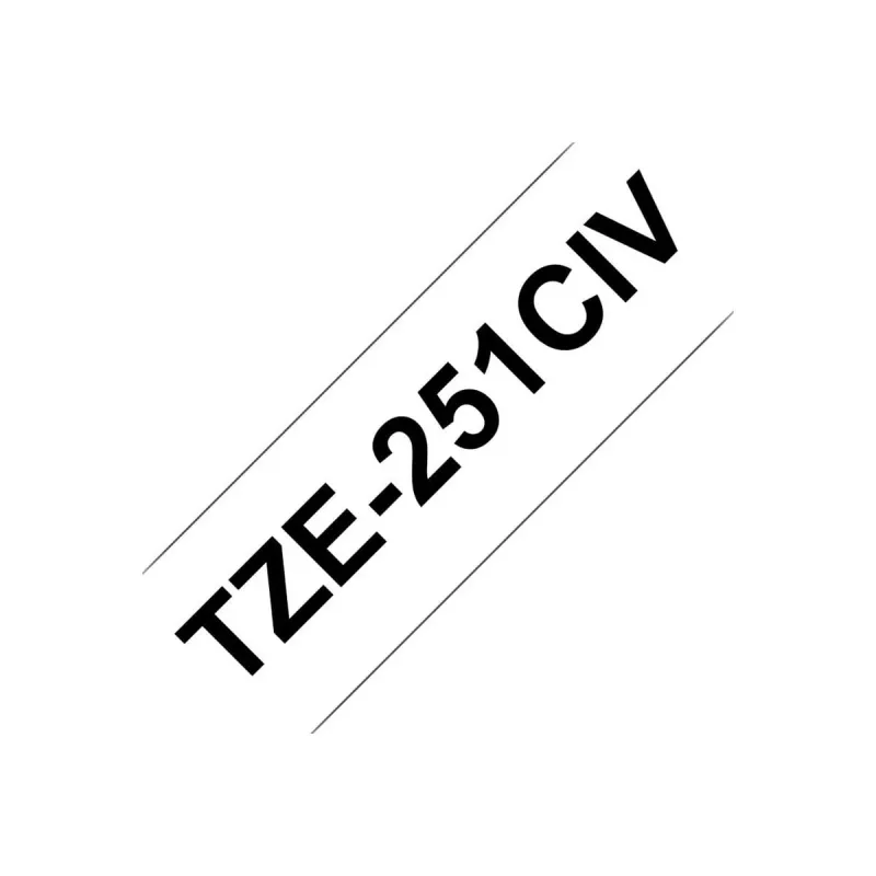 Brother TZE231CIV merkintänauha musta valkoisella TZe