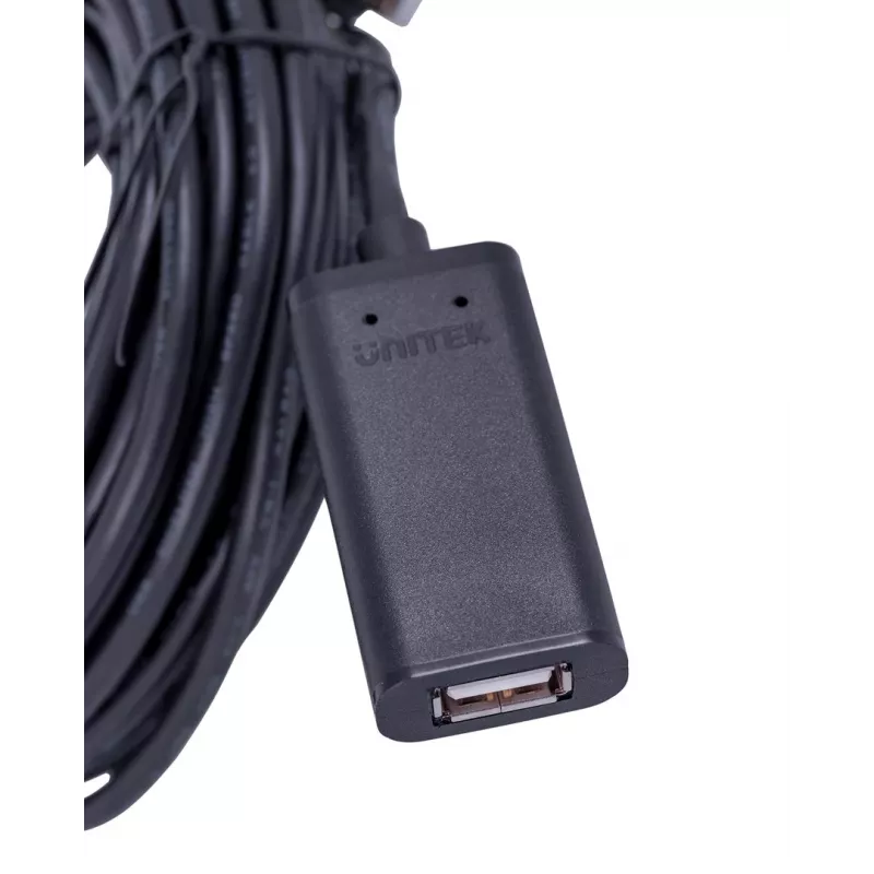 UNITEK Y-278 USB-kaapeli USB 2.0 10 m 2 x USB A USB A musta