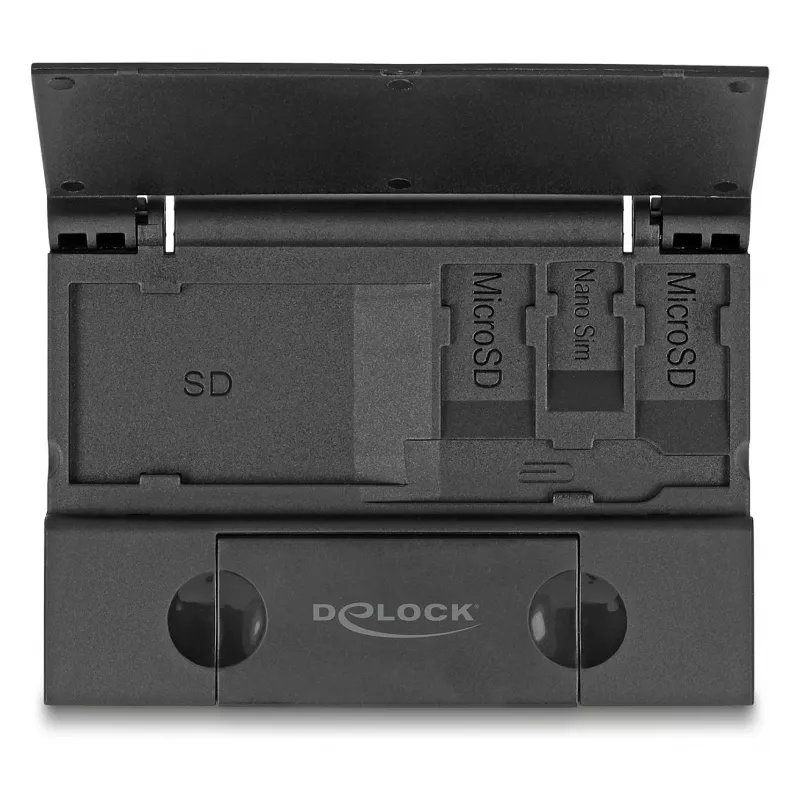 Kortinlukija DeLOCK 91014 USB 3.2 Gen 1 Type-A/Type-C musta MicroSD SD