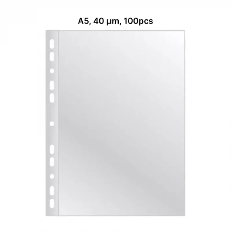 AD Class rei'itetty tasku Kristallinkirkas A5 40 µm, 100 kpl:n pussi