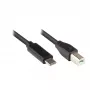Good Connections USB2.0 -kaapeli C–B musta 3 m