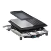 Steba RC 4 Plus Deluxe Chrome raclette-grilli, ruostumaton teräs/musta
