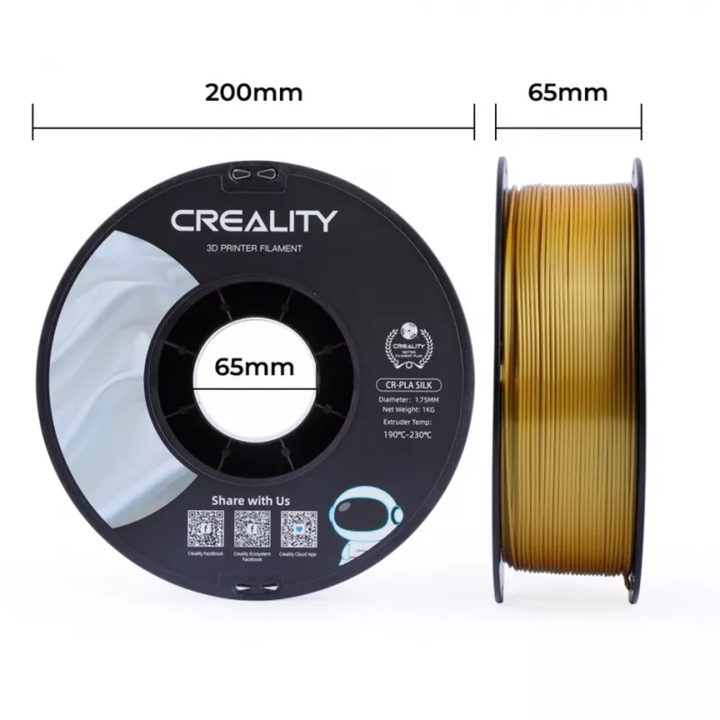 3D-tulostusmateriaali Creality 3D 3301120001 kultainen 1 kg 1,75 mm