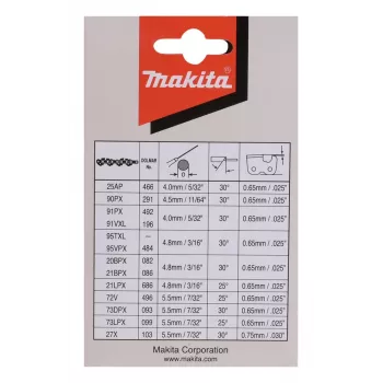 Makita 191H12-3 sähkökäyttöisen moottorisahan lisävaruste 1 kpl