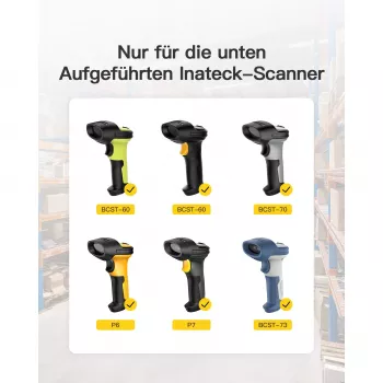 Viivakoodilukija Inateck BS04001 2-in-1 langaton ladattava USB