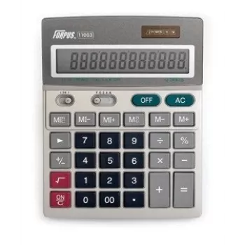 Pöytälaskin Forpus FO11003 Basic harmaa