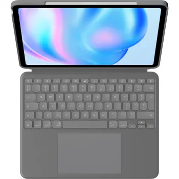 Logitech Combo Touch QWERTY US International Smart Connector harmaa