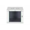 Seinäkiinnitteinen 19 tuuman räkkikaappi DIGITUS Dynamic-N DN-37106 — 9U, 600x600 mm, IP20, avainlukko