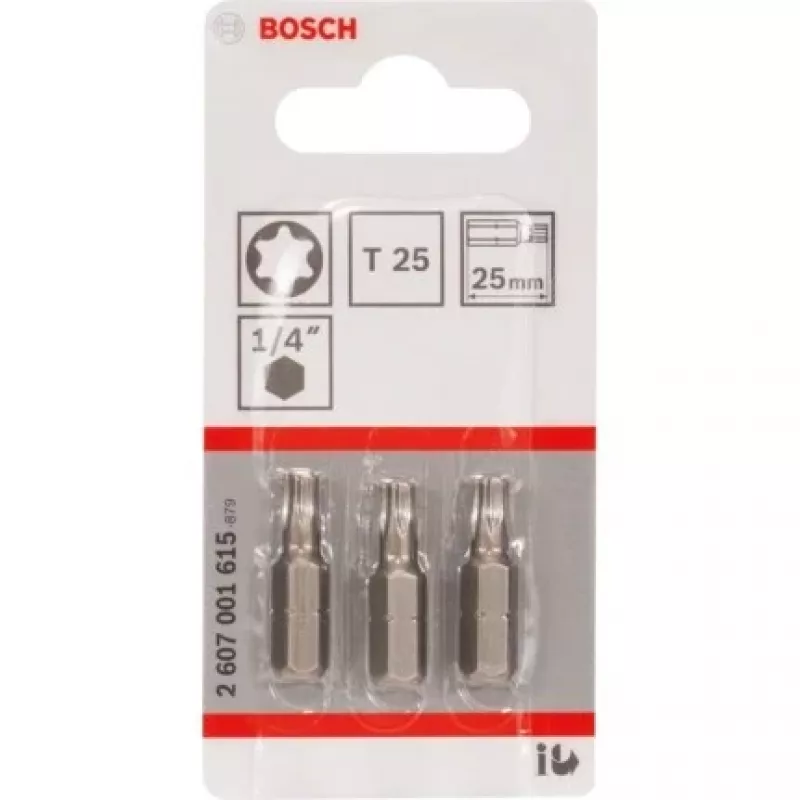 Bosch 2 607 001 615 ruuvausbitti 3 kpl