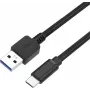 Perixx USB-kaapeli USB 3.0 USB-A-urosliitin, USB-C®-urosliitin 1 m musta 11797 (11797)