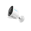Reolink Argus B330 (BWC2K02SP) Wi-Fi IP-valvontakamera akulla ja aurinkopaneelilla, 5 MP 2880x1616, IP65, värillinen yönäkö, sisä- ja ulkokäyttöön, valkoinen