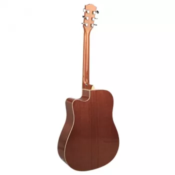 Sähköakustinen kitara V-tone VEAG1 CE 4/4 puu — täysikokoinen dreadnought, cutaway, kuusikansi, mahonki pohja ja sivut, sisäänrakennettu esivahvistin