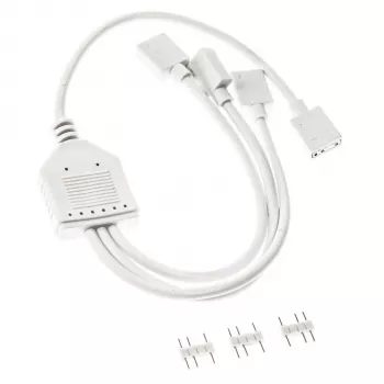 Haaroituskaapeli Kolink ARGB 1-3 PGW-AC-KOL-156 30 cm valkoinen