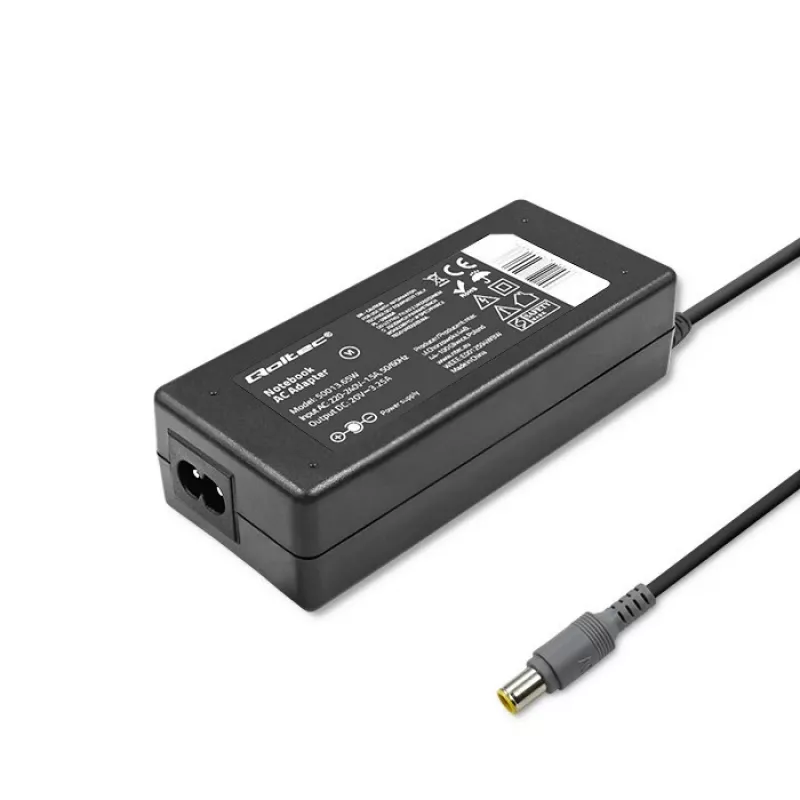 Qoltec virtalähde IBM 65W 3,52A 20V 7,9x5,5 + Pin IBM 50013.65W