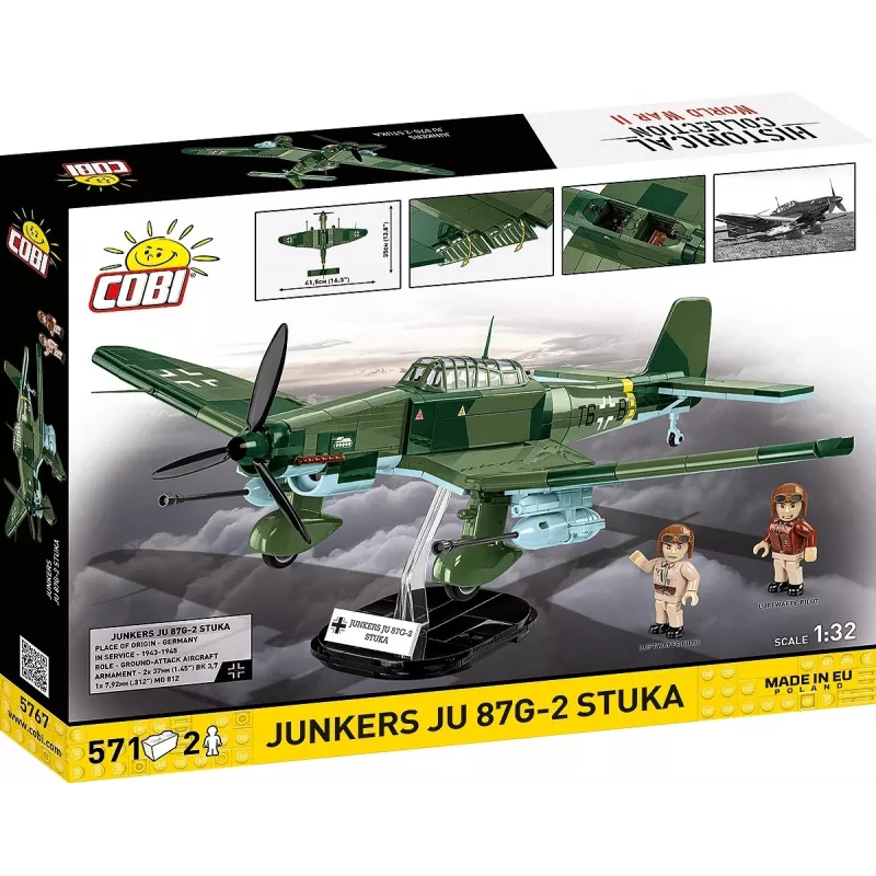 Rakennussarja Cobi Blocks Junkers JU 87G-2 Stuka 571 kpl pienoismallisarja