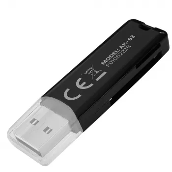SD-kortinlukija, USB 2.0, 480 Mbit/s, AK-63 Savio SAVAK-63