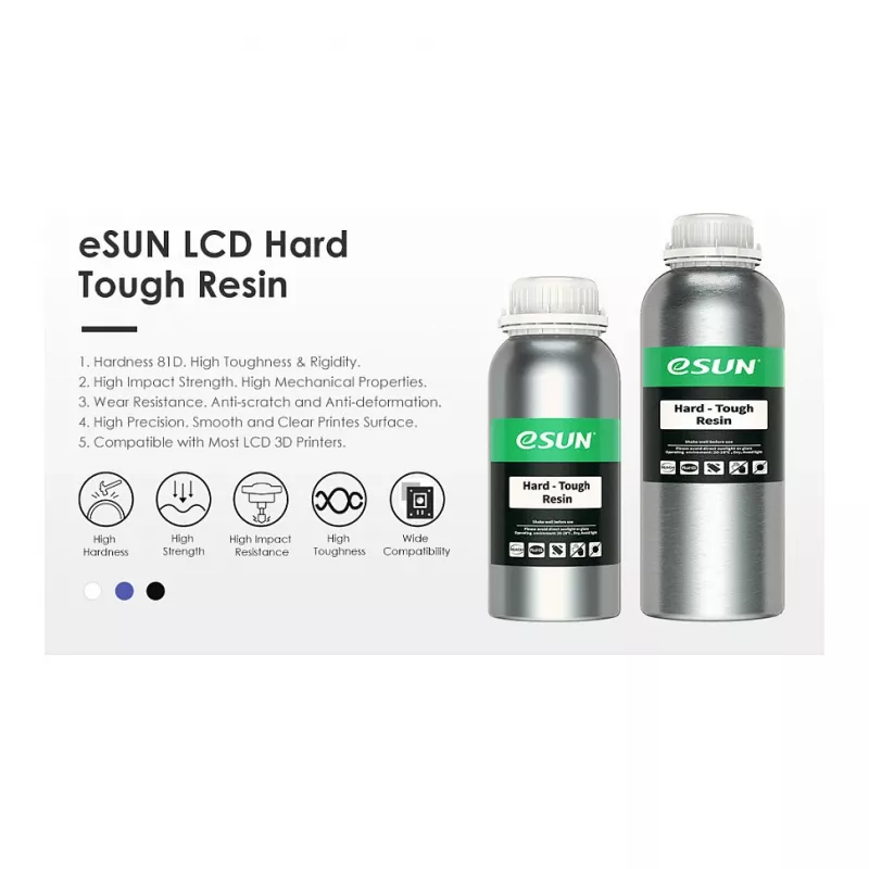 UV/LCD HARD TOUGH harmaa 1 kg