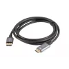 Lanberg CA-DPHD-20CU-0018-BK videokaapeliadapteri 1,8 m DisplayPort HDMI Type-A (standardi) musta, hopea