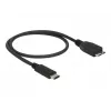 USB-kaapeli DeLOCK 0,5 m USB3.1 C - MicroUSB3.1 B
