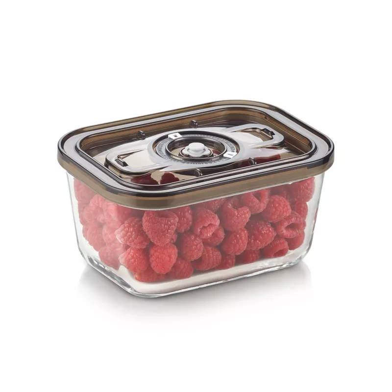 Caso lasinen vakuumisäiliö muovikannella | VacuBoxx Eco M | läpinäkyvä