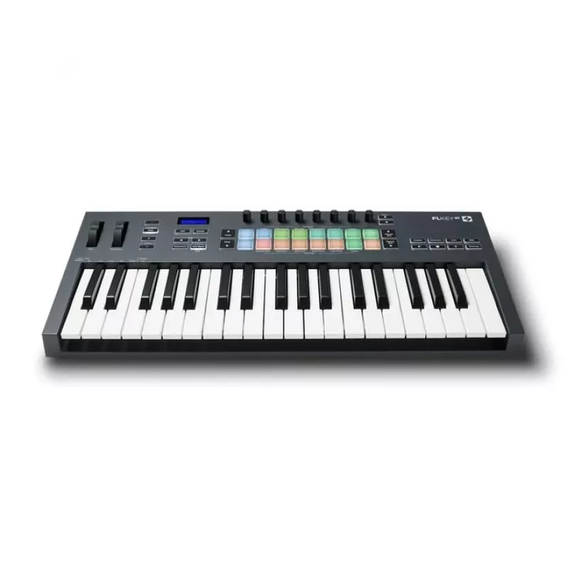 Novation FLKEY 37 - MIDI-koskettimisto erityisesti FL Studio -ohjelmistolle, 37 kosketinta.