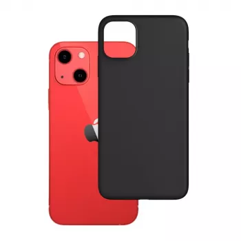 Mattasilikoni-kotelo 3mk iPhone 13 musta