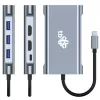 HUB 8in1 sovitin USB C HDMI x2 USB VGA RJ45 PD
