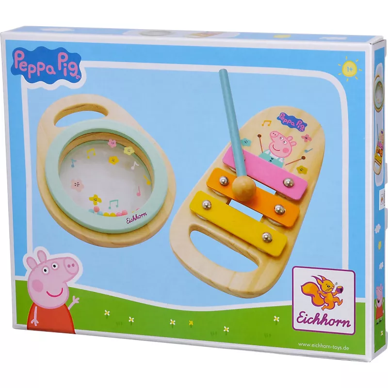Peppa Pig Wood-musiikkisetti, musiikkilelu 2-osainen