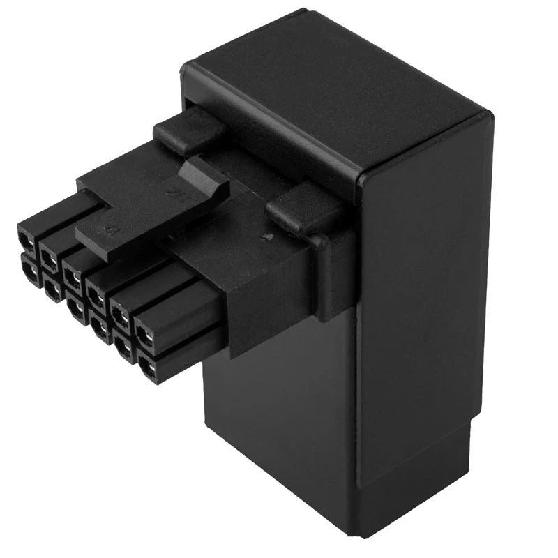 Kolink Core Pro 12V-2x6 90 asteen sovitin – tyyppi 2, musta