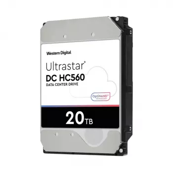 WD Ultrastar DC HC560 - kiintolevy - 20TB - sisäinen - 3.5 (8,9 cm) - SATA 6Gb/s - 7200 kierr./min - puskuri: 512MB (0F38785)