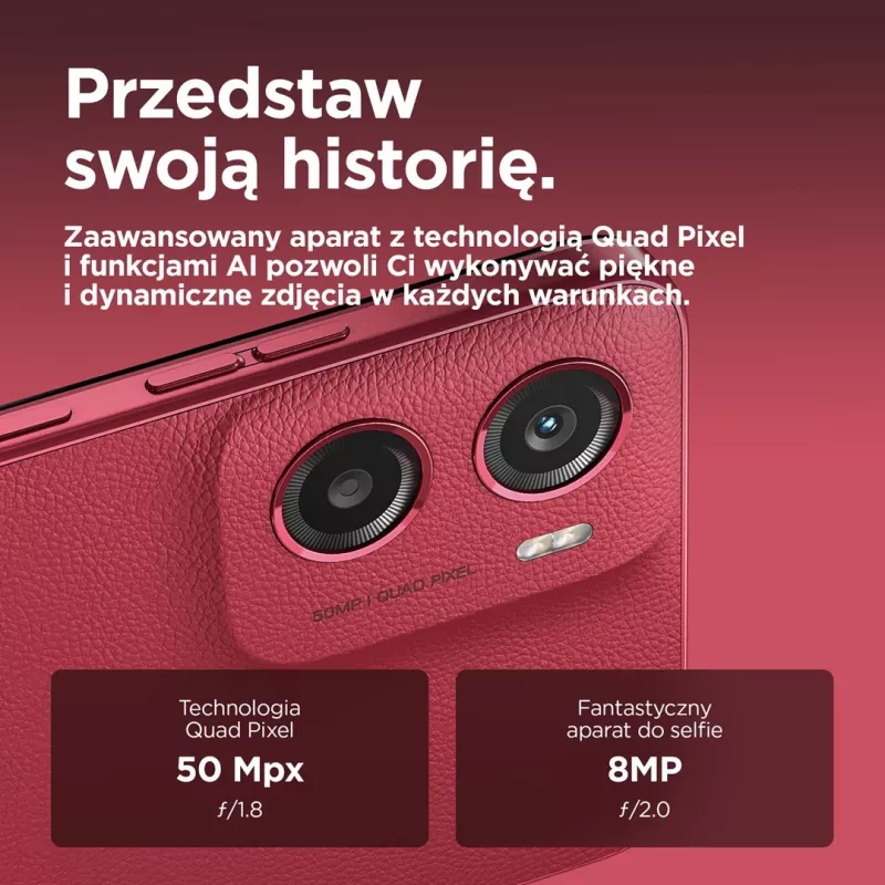 Motorola moto g05 16,9 cm (6,67 tuuman) Dual SIM Android 15 4G USB Type-C 4 GB 256 GB 5200 mAh punainen