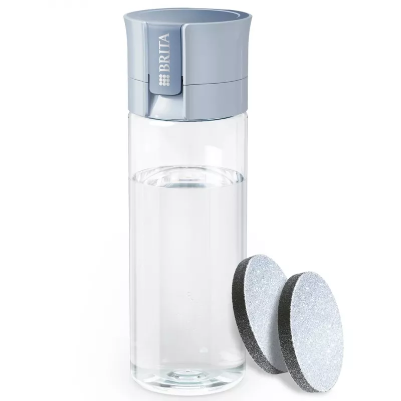 Suodatinpullo BRITA Vital pastellinsininen 600 ml 2 MicroDisc-suodattimella, BPA-vapaa, konepesunkestävä