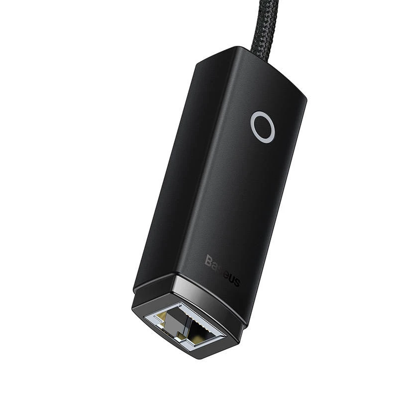 Verkkosovitin Baseus Lite Series USB-C - RJ45 (musta)