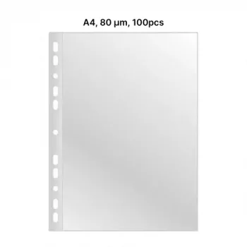 AD Class muovitaskut Cristal Clear A4 80 mikr., 100 kpl