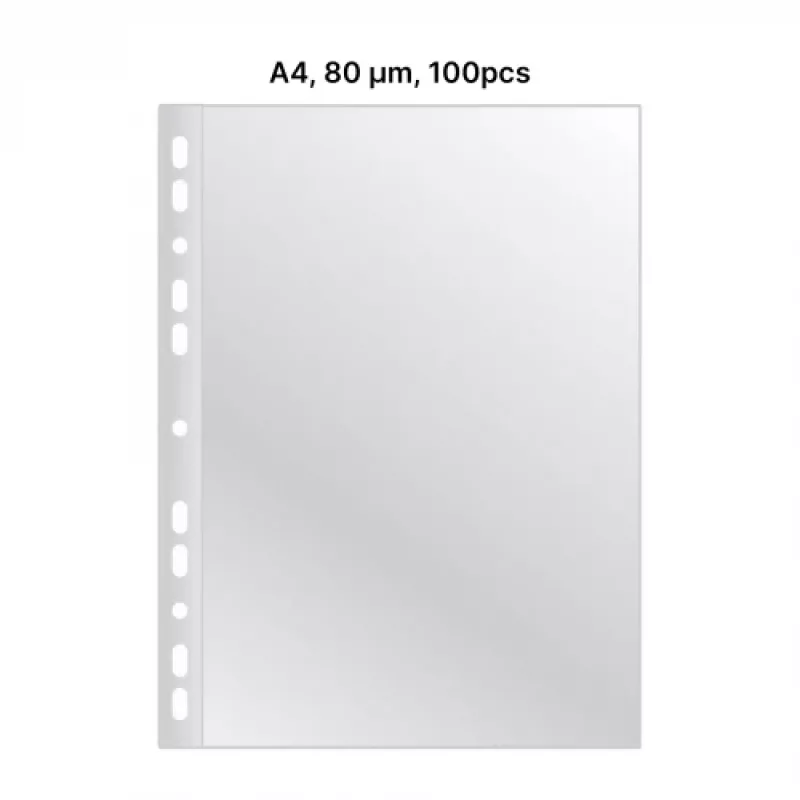 AD Class muovitaskut Cristal Clear A4 80 mikr., 100 kpl