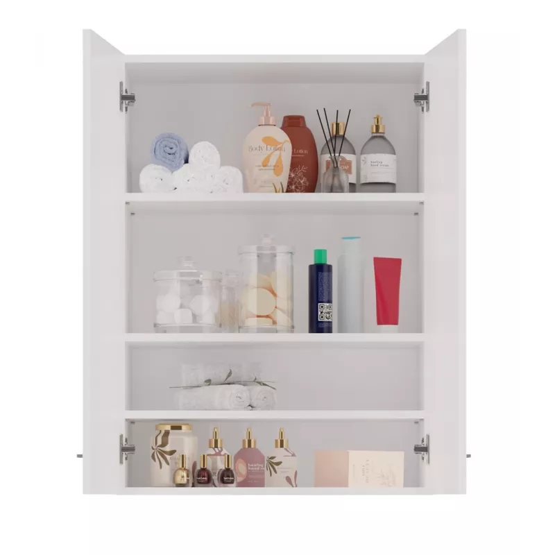 Topeshop POLA MINI DD valkoinen kylpyhuonekaappi valkoinen