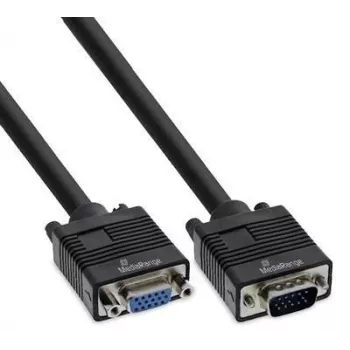 VGA-kaapeli MediaRange MRCS249 2 m — VGA (D-Sub) - VGA (D-Sub), musta