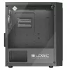 Tietokonekotelo Logic Concept Atos AM-ATOS-10-0000000-0002 ATX musta