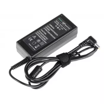 Virtalähde Green Cell AD01P — 60 W, 19 V 3,42 A, kannettavan virtalähde sisäkäyttöön, musta