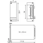 SCHROFF etupaneeli - FRONTPL.HF PSU 3HE 6TE MAX (21006943)
