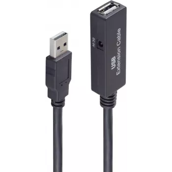 USB-kaapeli ShiverPeaks BS13-29075 10 m USB 2.0 musta