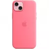 Apple MWNE3ZM/A iPhone 15 Plus -silikonikotelo MagSafella, vaaleanpunainen