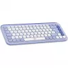 Logitech POP Icon Combo - näppäimistö- ja hiirisarja - langaton - Bluetooth LE - QWERTY - US International - lila, luonnonvalkoinen (920-013078)