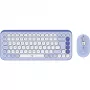 Logitech POP Icon Combo - näppäimistö- ja hiirisarja - langaton - Bluetooth LE - QWERTY - US International - lila, luonnonvalkoinen (920-013078)