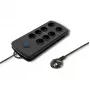 Ylijännitesuoja Qoltec 50161 musta 8 AC-pistorasiaa 230 V