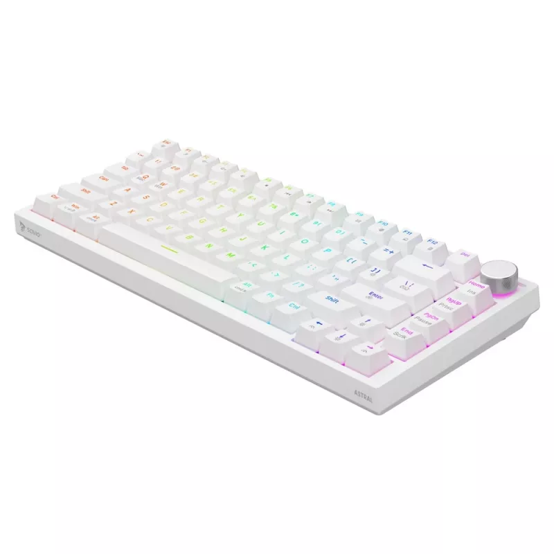 Savio ASTRAL WHITE JADE näppäimistö pelikäyttöön USB QWERTY US International
