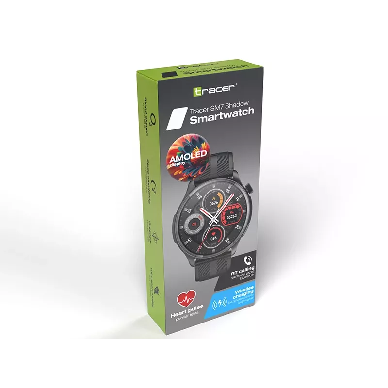 Älykello TRACER SM7 Shadow Bluetooth ja sykemittari